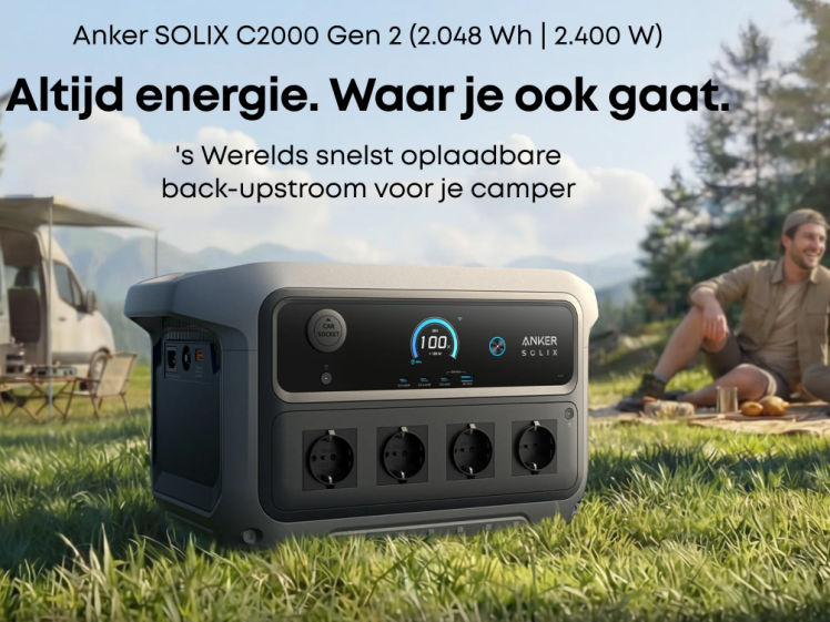 Draagbaar powerstation voor kamperen