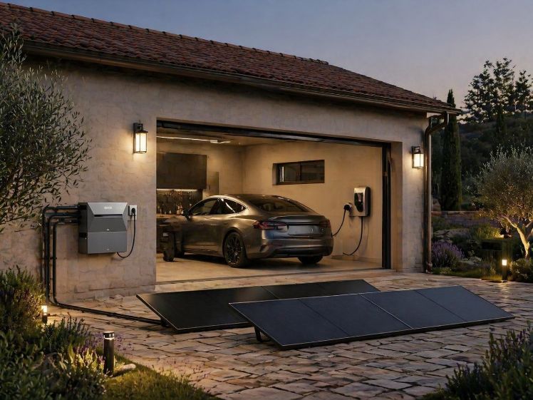 Zonne Energie Voertuig Laadstation