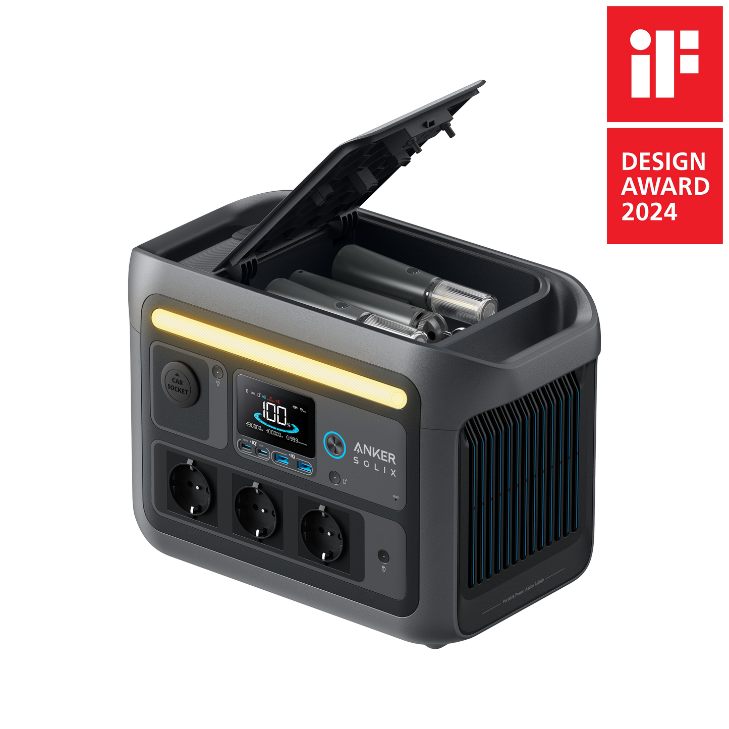 Anker SOLIX C800 Plus Draagbare Powerstation – 768Wh | 1200W