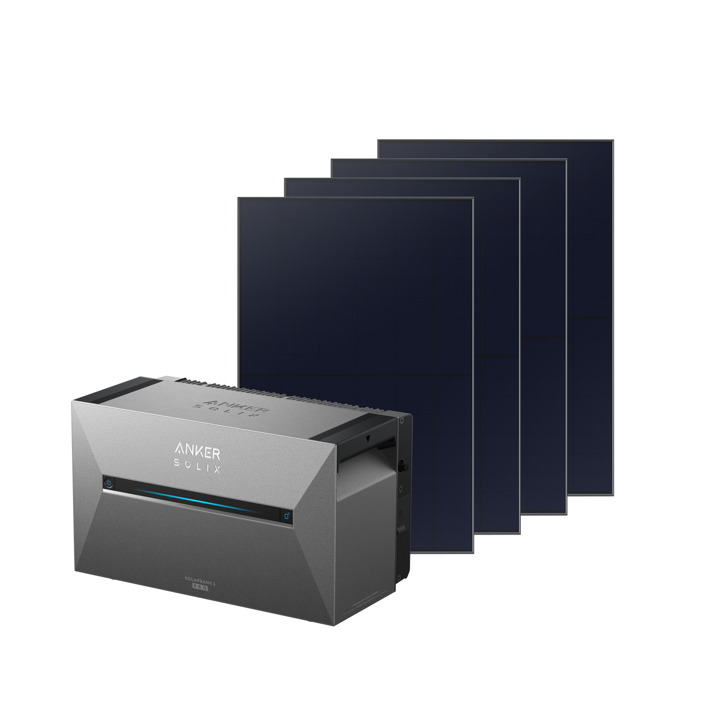 Anker SOLIX Solarbank 3 E2700 Pro + 4 Bifaciale Zonnepanelen