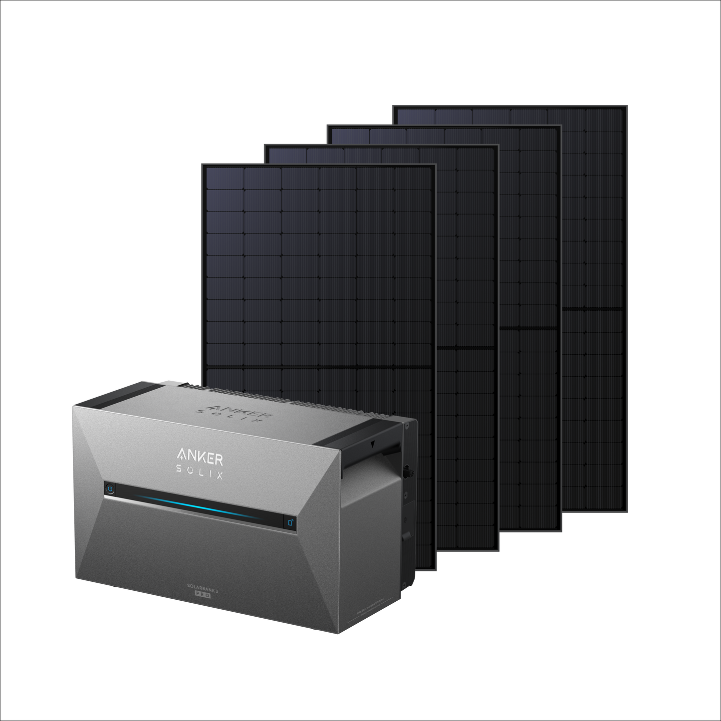 Anker SOLIX Solarbank 3 E2700 Pro + 4 Bifaciale Zonnepanelen