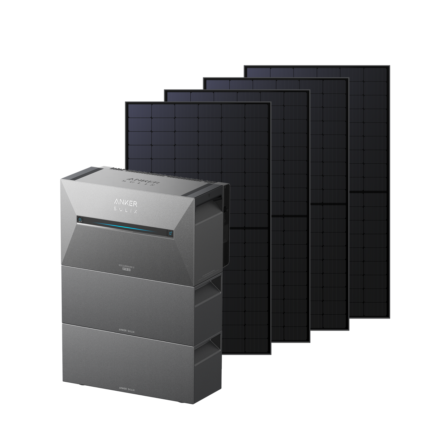 Anker SOLIX Solarbank 3 E2700 Pro + 4 Bifaciale Zonnepanelen