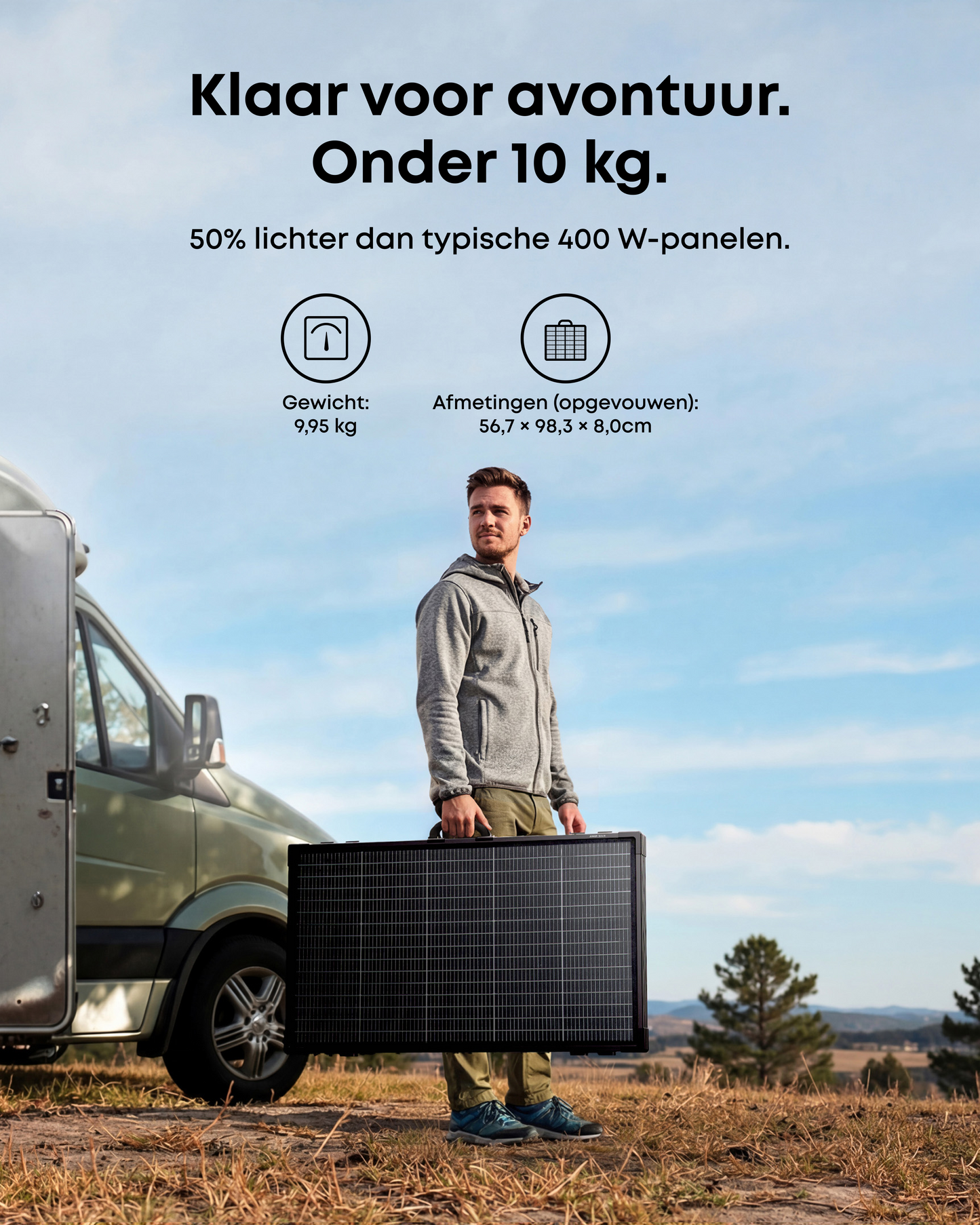 Anker SOLIX PS400 Bifacial draagbaar zonnepaneel
