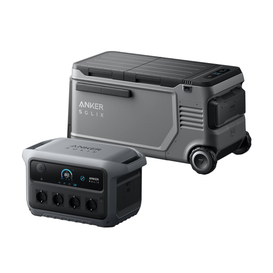 Anker SOLIX EverFrost 2 58L Elektrische Koelbox + Anker SOLIX C1000 Gen 2 Draagbare Powerstation